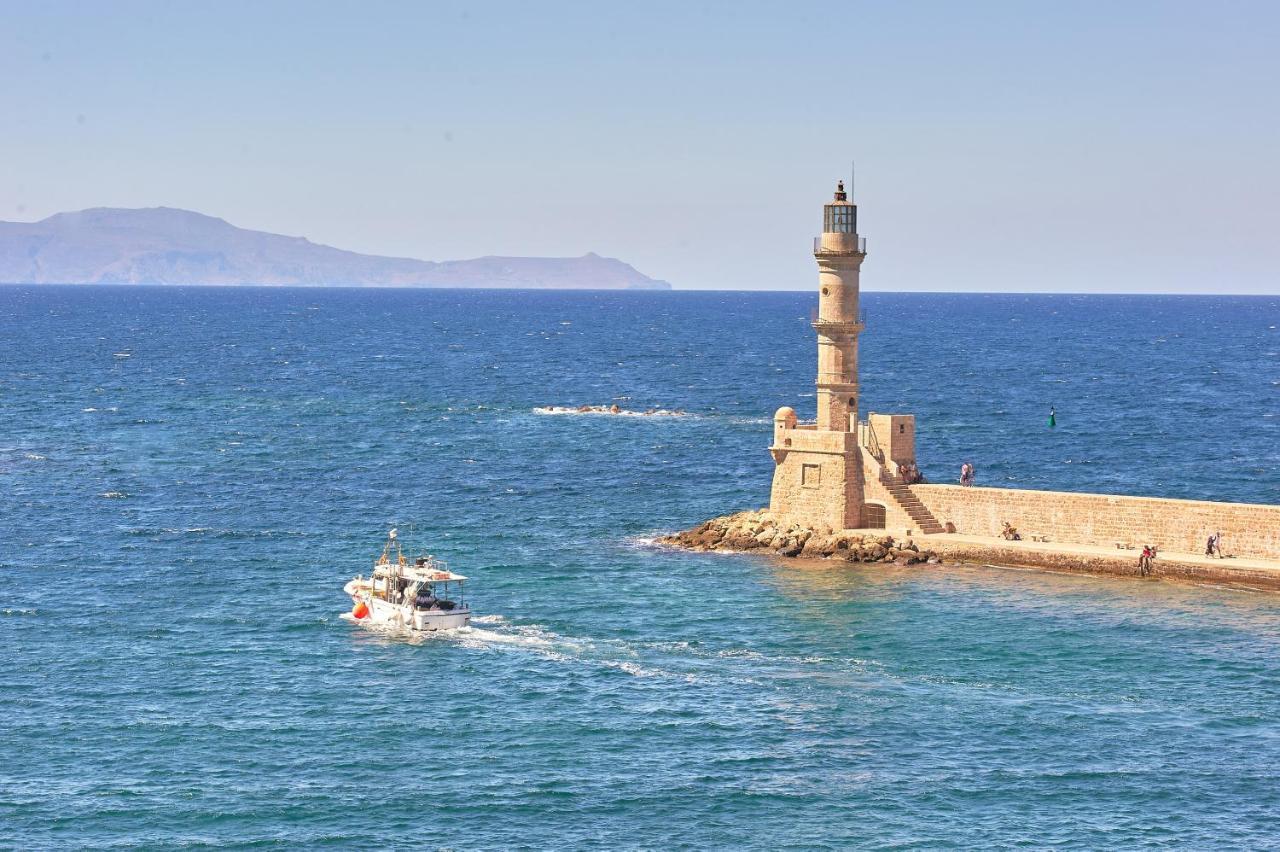 Spyridon Apartment In Chania Hriszí Aktí Haniá Kültér fotó