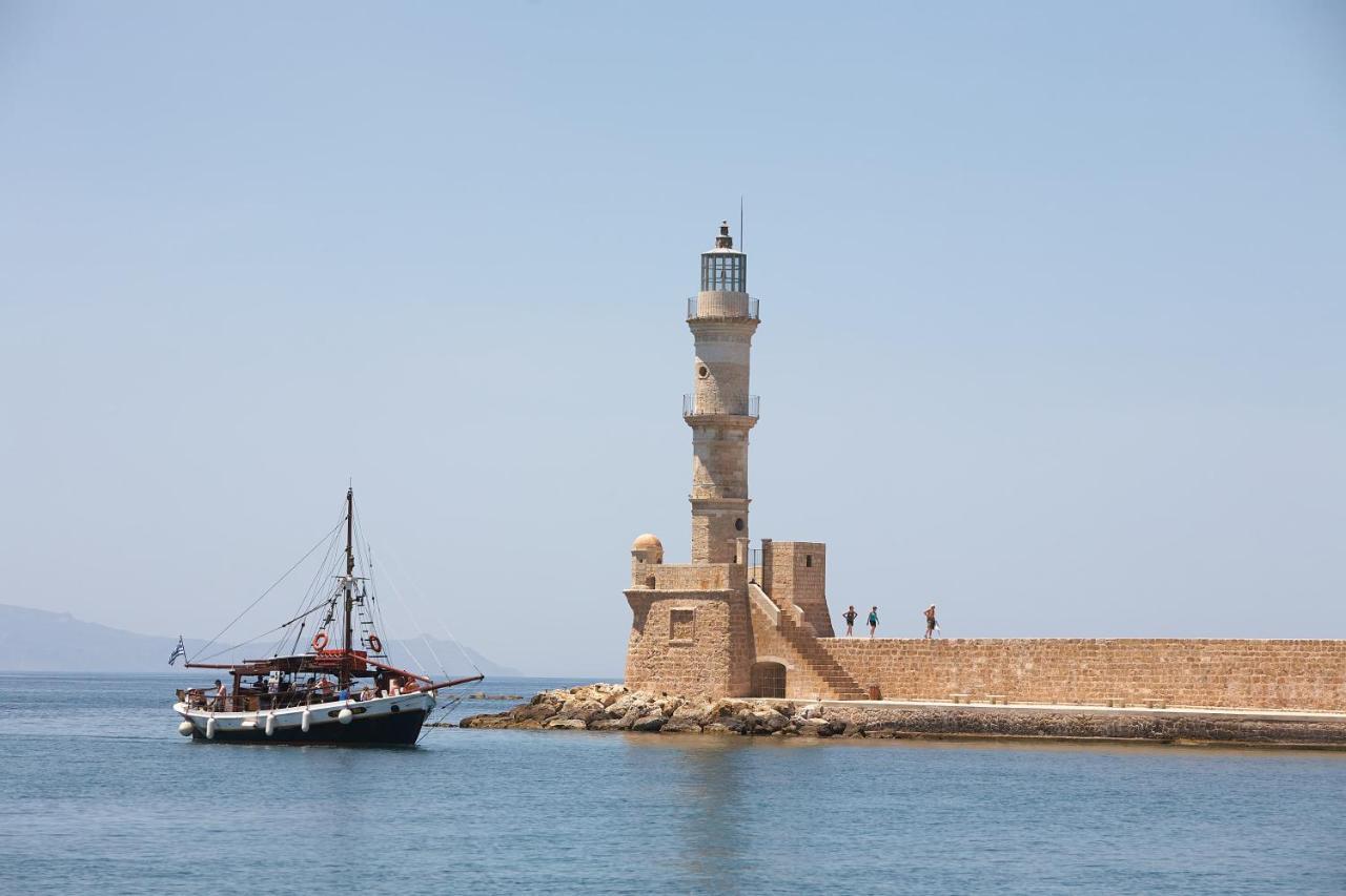 Spyridon Apartment In Chania Hriszí Aktí Haniá Kültér fotó